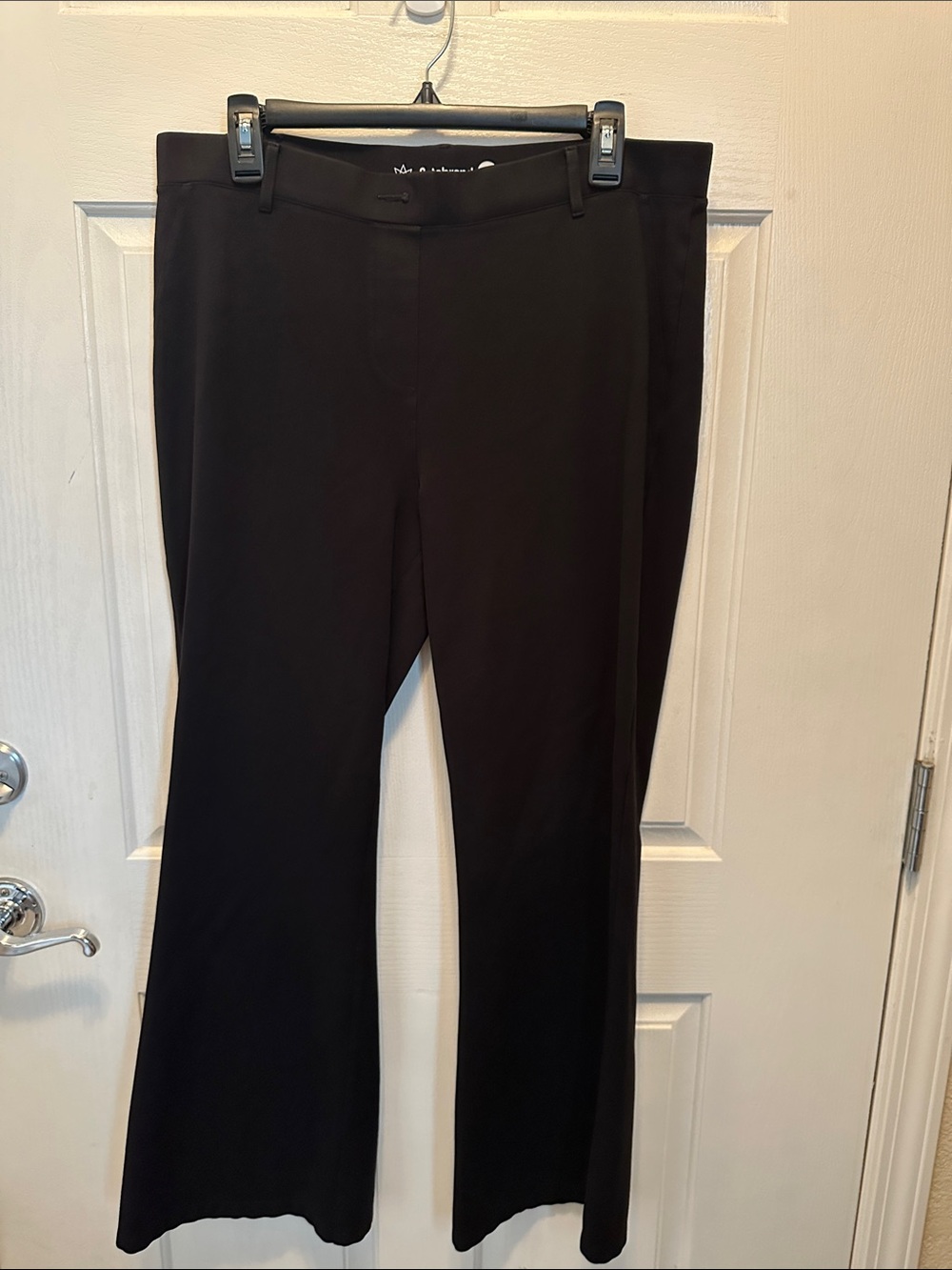 Betabrand Black Boot-Cut Pants